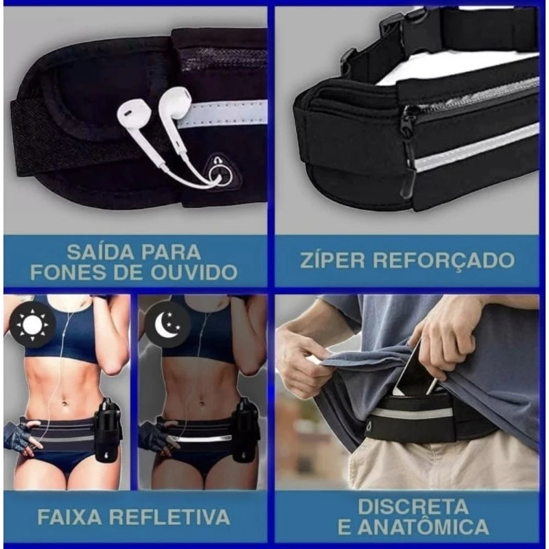 Bolsa esportiva para garrafa de água, bolsa slim para corrida, porta celular para caminhada, corrida, academia